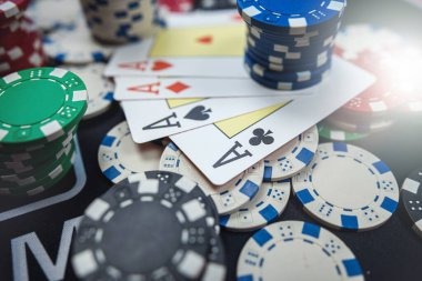 Teen Patti live dealer table with multiple player positions and betting chips visible
